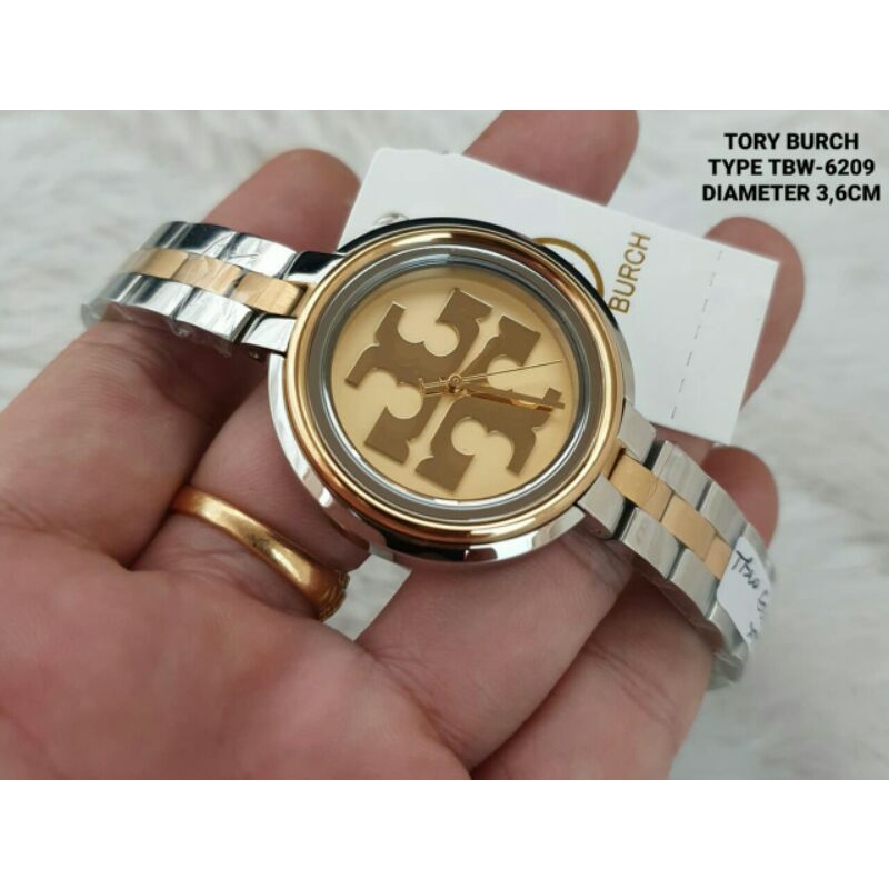 jam tangan wanita tory burch tbw 6209 stainless kualitas original