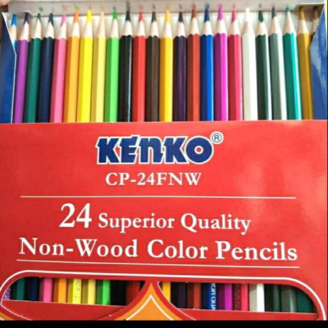 

RB PENSIL WARNA KENKO 24 WARNA PANJANG / COLOR PENCILS