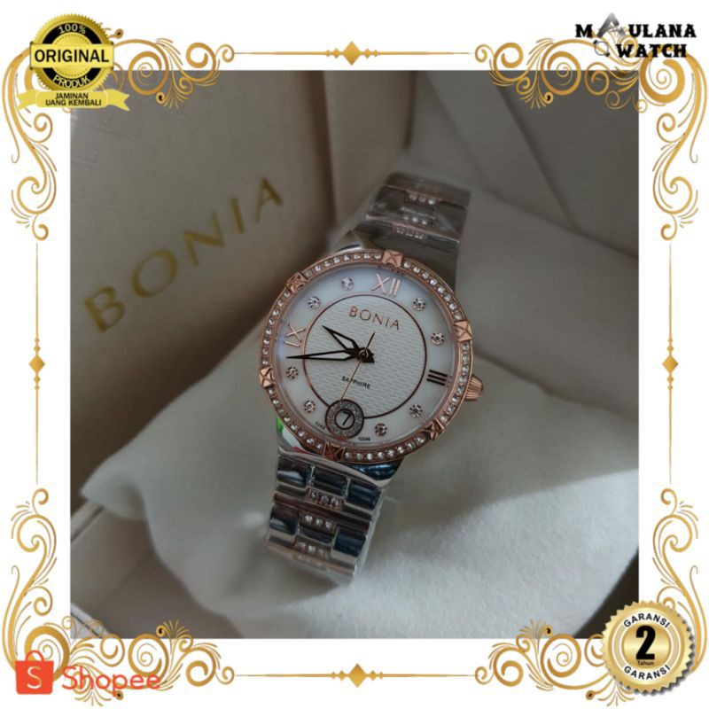 JAM TANGAN PRIA WANITA | RANTAI | KULIT | KARET | MURAH | WANITA BONIA 10346 ORIGINAL