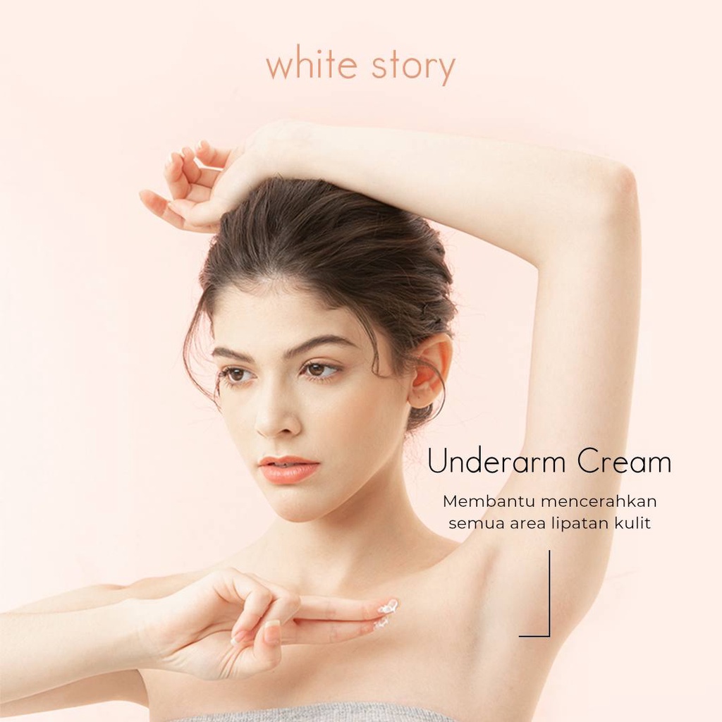 WHITE STORY NIACINAMIDE 4% LICORICE GLUTA UNDERARM CREAM 15GR