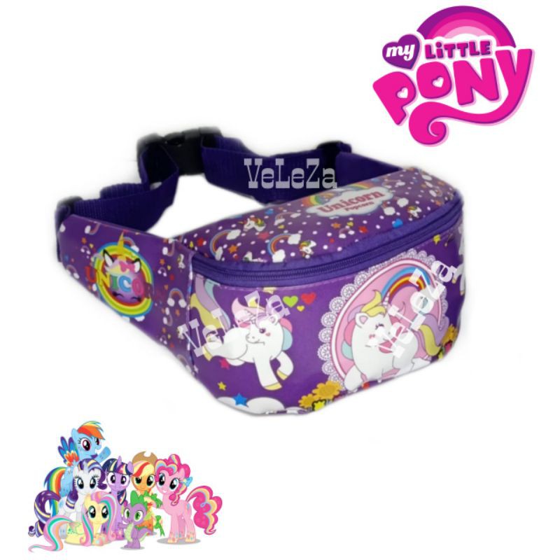 Waistbag Anak Karakter unicorn - Tas selempang anak