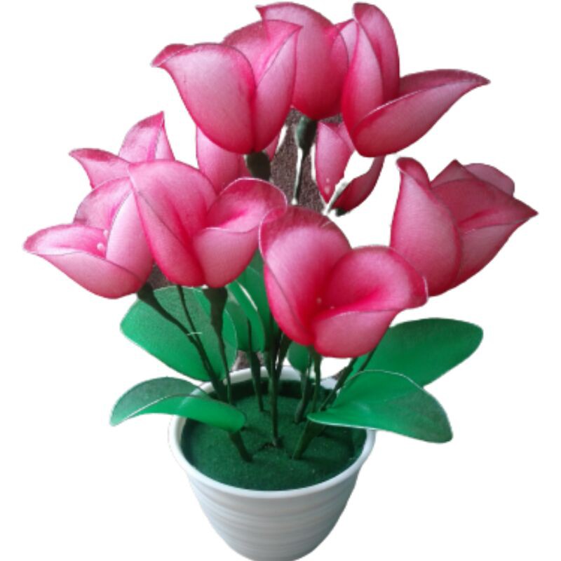 Bunga Hias Dekorasi Ruangan Pajangan Sudut Rumah Hiasan Meja Ruang Tamu Bunga Kerajinan Tangan