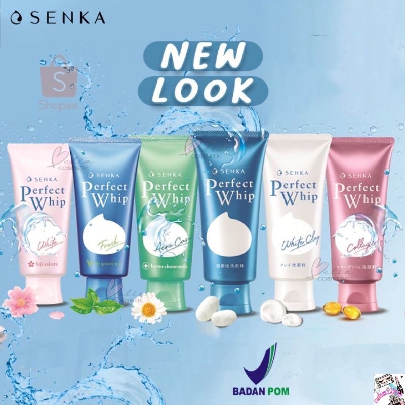 Senka perfect whip facial wash - face sabun wajah