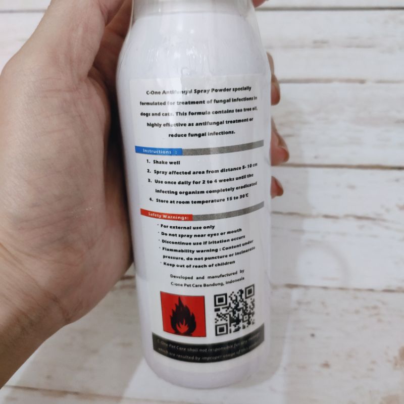 Anti Fungal spray powder anjing kucing 150ml C-one obat jamur dog cat