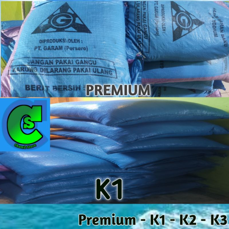 Garam ikan karungan 50kg / garam ikan premiumkarungan / garam krosok 50kg / garam ikan 50kg / garam cystal
