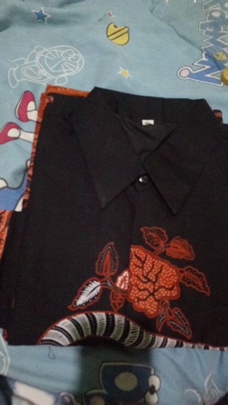 Batik Solo Modern Setelan Sarung Dan Kemeja Macan Putih Full Furing