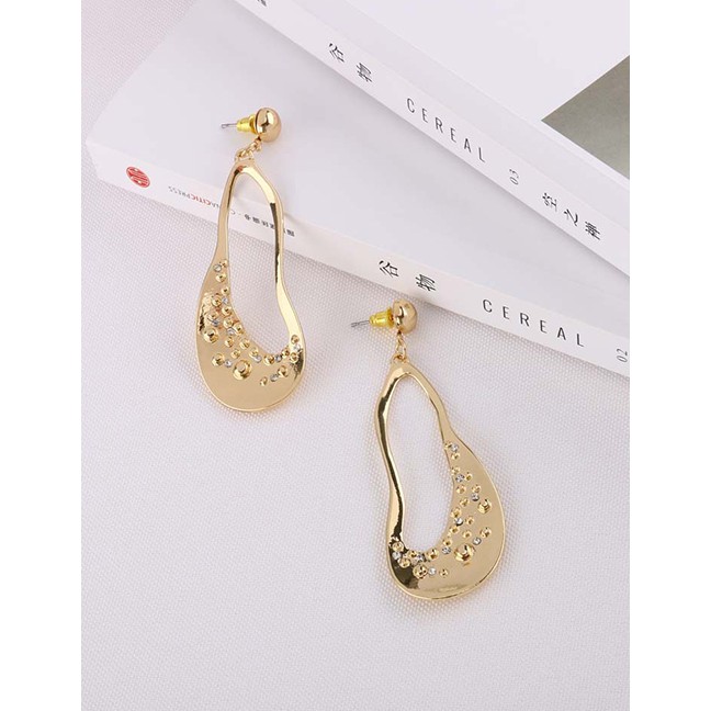 LRC Anting Tusuk Fashion Gold Alloy Earrings F69828