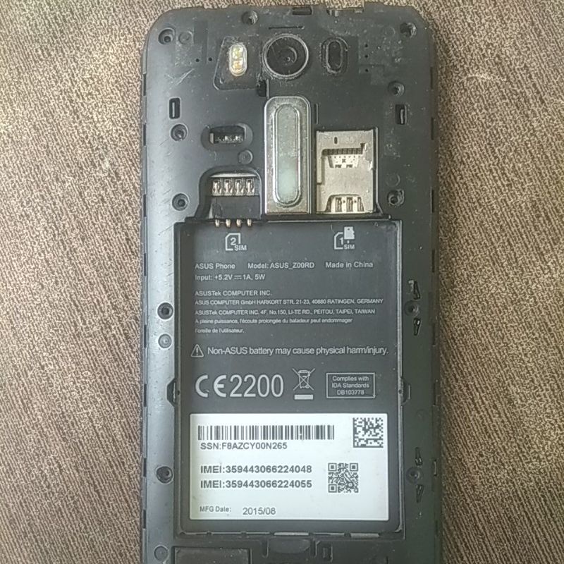 hp Asus phone model Asus_Z00RD