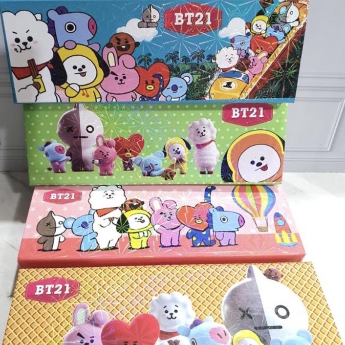 

㍻ KOTAK PENSIL BT21 BTS | PENCIL CASE DOS | TEMPAT PENSIL DUS FANCY BT21 ま