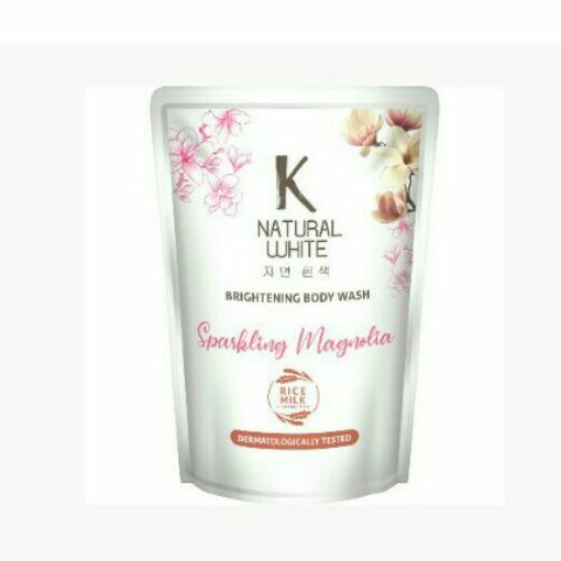 K-NATURAL White Body Wash Sparkling Magnolia Refill 420ml