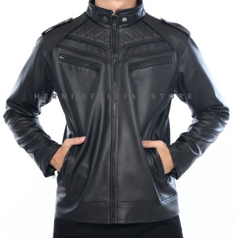 Jaket Model Terbaru (New Trend) Jaket Kulit Pria Original, Jaket Semi Kulit, Jaket Korea, Jaket Kuli