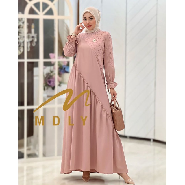 Gamis Dress Wanita Terbaru Ayunda Dress by Mdly 3236