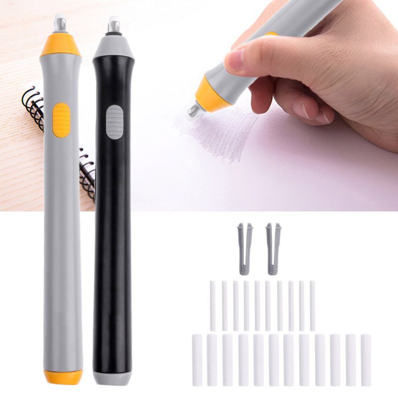 

Ongkir Gratis ya Electri Rubber Eraser Sketch Drawing Erasing Battery School Stationery Supplies