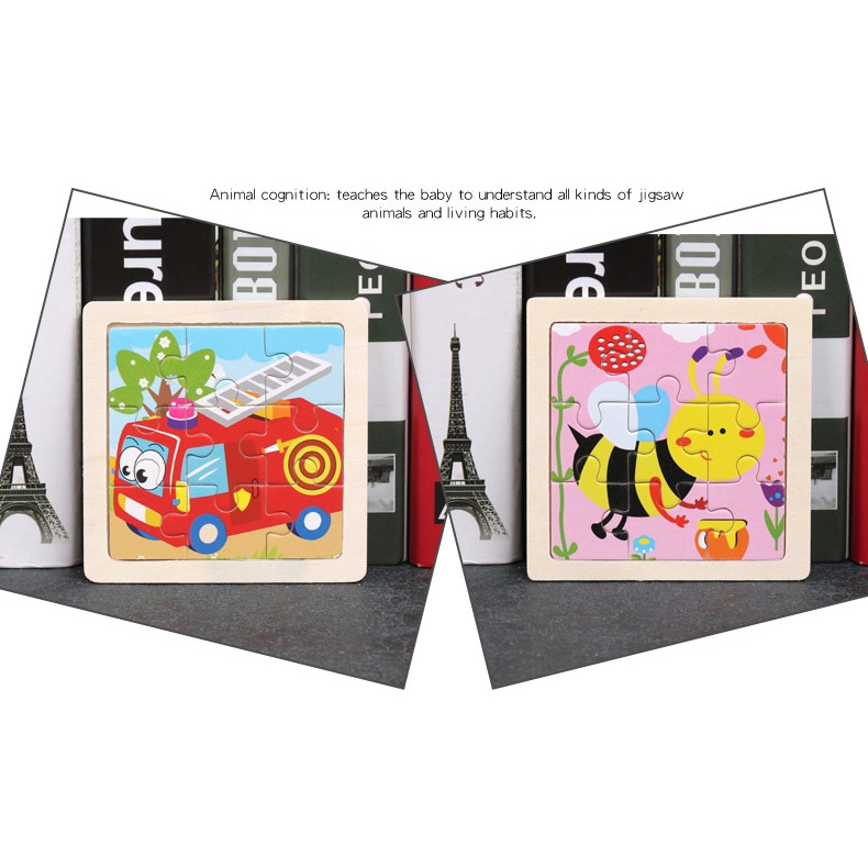 Mini Puzzle Kayu Jigsaw Puzzle Anak Puzzle Kayu Puzzle 3D Mainan Puzzle Anak Wooden Puzzle Mainan Balita