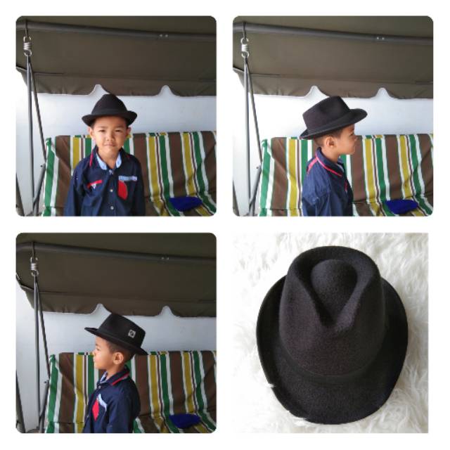 Fedora polos  anak warna warni