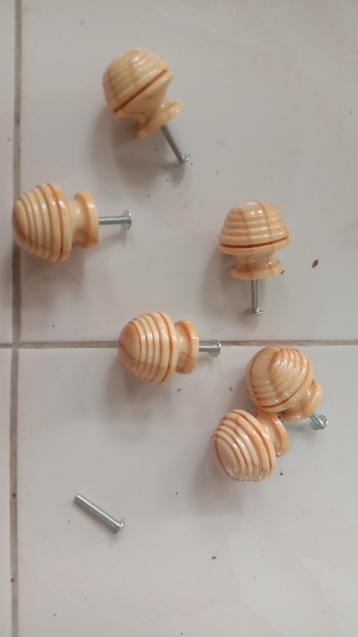 Knob Kayu 30 X 30 Mm A.e1435 Tarikan Laci Cabinet Handle Kayu Natural