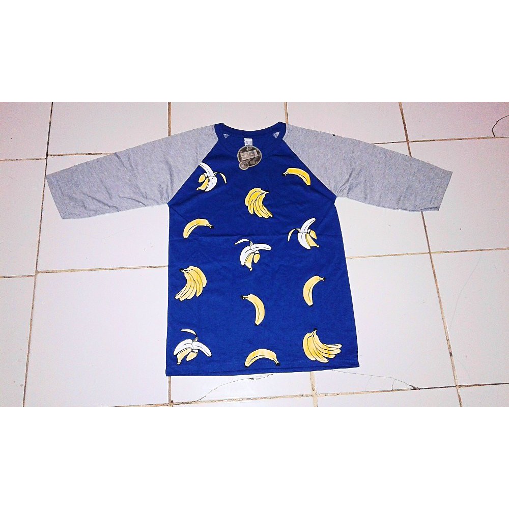 Grosir Kaos atasan raglan banana anak tanggung dan abg