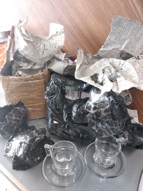 Gelas Espresso Set Dengan Piring Tatakan 80ml