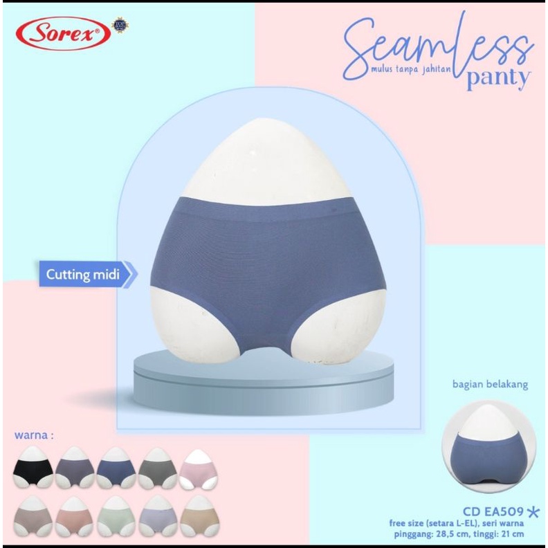 Celana Dalam wanita Seamless Sorex EA 509 - 509 tanpa jahitan