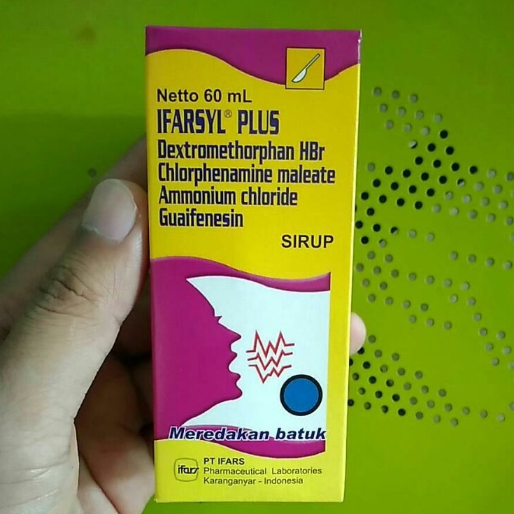 IFARSYL® PLUS Sirup 60 mL (Obat Batuk Alergi, Kering, Berdahak)