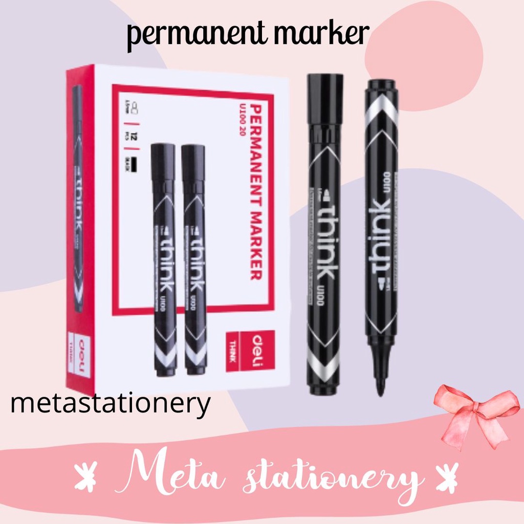

Spidol Permanen / Permanen Marker Pen Deli EU10020