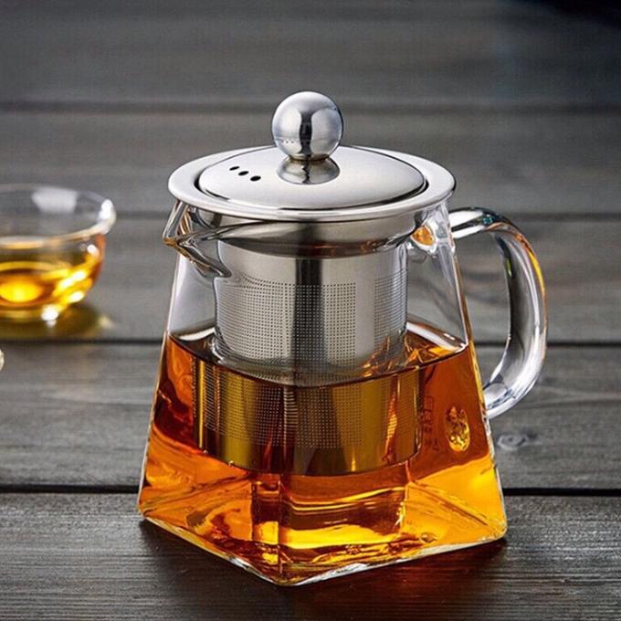JUALJUAL Teko Teh / Tea Infuser Kaca / Penyeduh Teh / Teko Kaca Unik