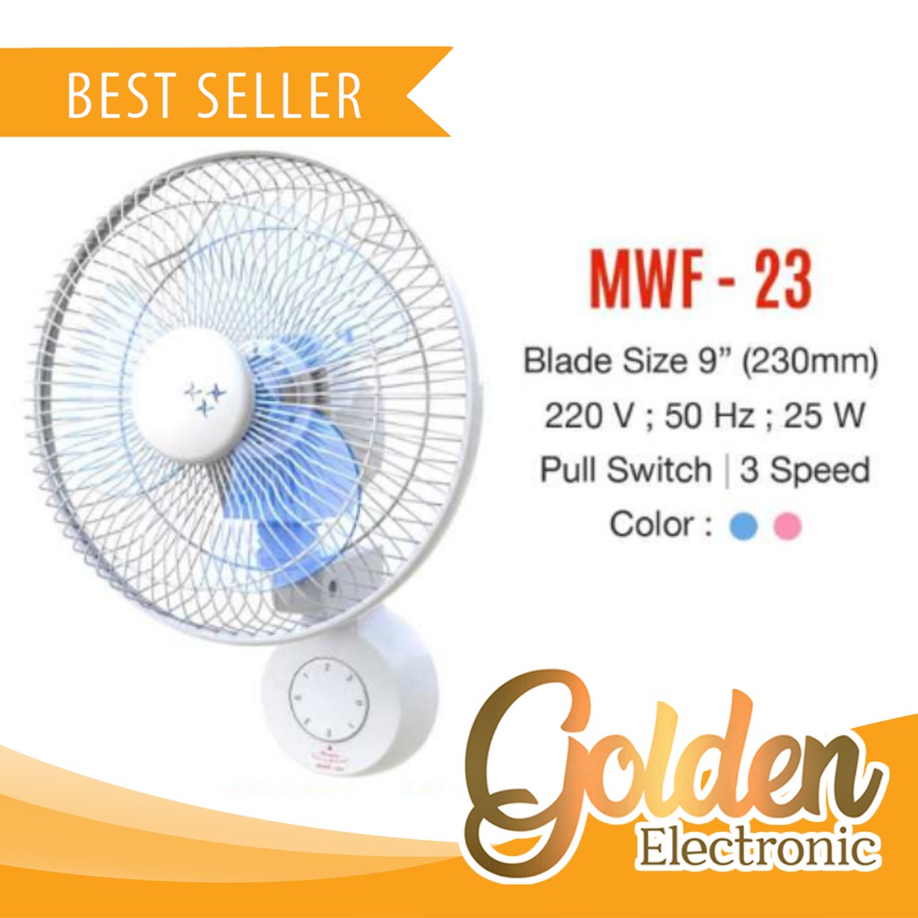 Kipas Angin Dinding(Wall Fan) Tembok Maspion MWF23 Murah Surabaya / MWF 23