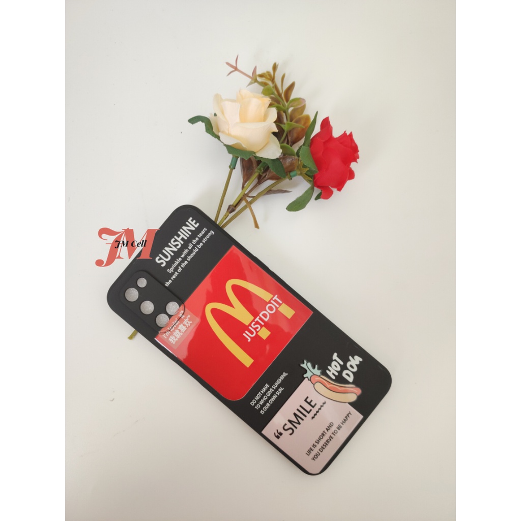 JM STARBUCKS CASE SQUARE EDGE SAMSUNG A02 M02 A02S M02S A03 A03S A03 CORE A32 4G A22 4G A11 M11 A12 M12 / CASE STARBUCKS / CASE STARBUCK / SILIKON STARBUCK-BLACK McD