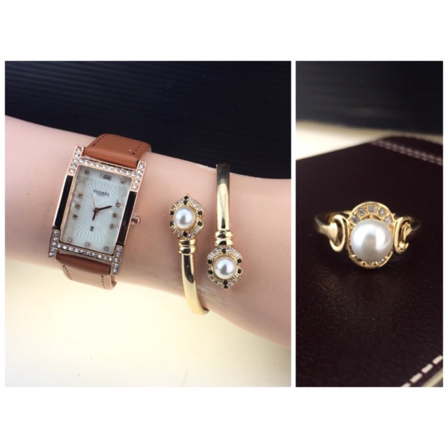 JGC set / Set JGG /set 3in1 /gucci(jam+gelang+cincin)