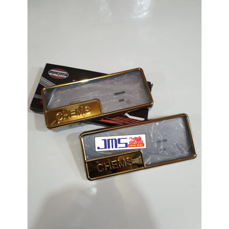 bingkai plat nomor gold universal mio beat vario vixion nmax aerox pcx scoooy genio jupiter mx xeon