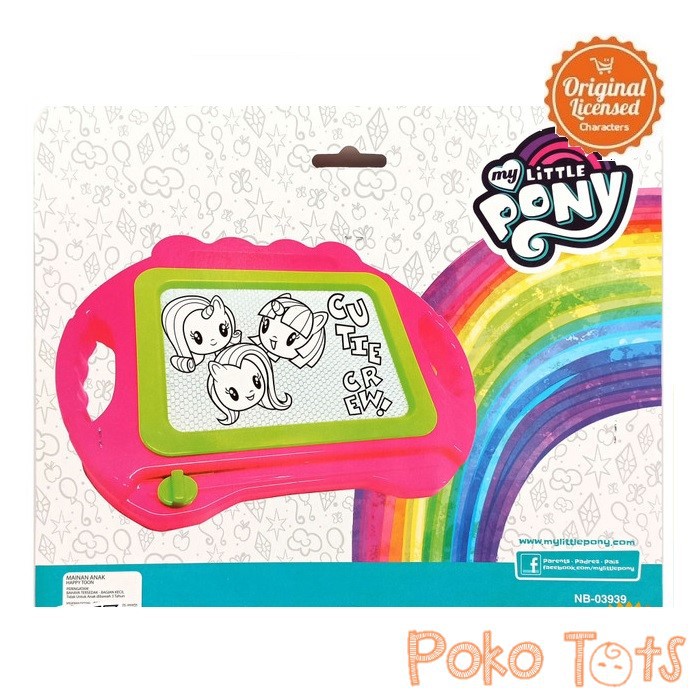 Happy Toon My Little Pony Doodle Drawing Board Color Papan Gambar Warna