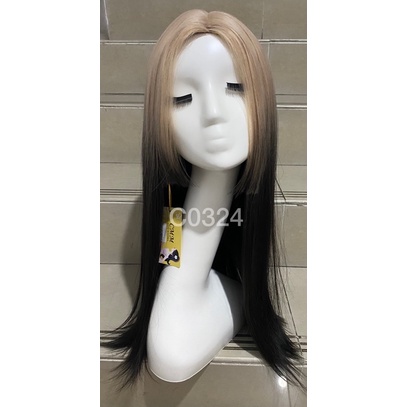 C0324 full wig korean bonding tanpa poni HIME CUT 60 cm