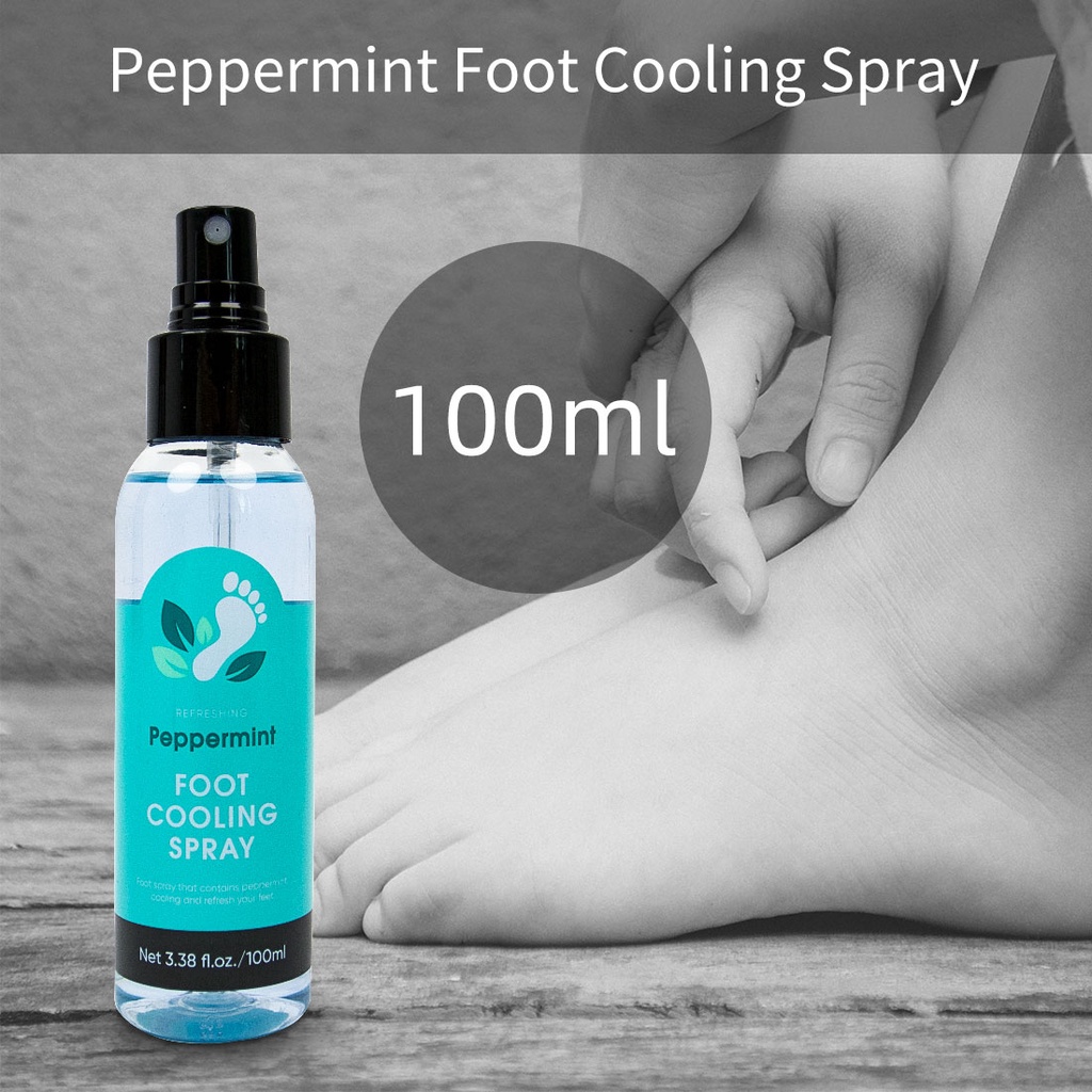 MINISO Foot Spray Cooling Peppermint Penghilang Bau Kaki Aroma Fresh Pewangi Semprotan