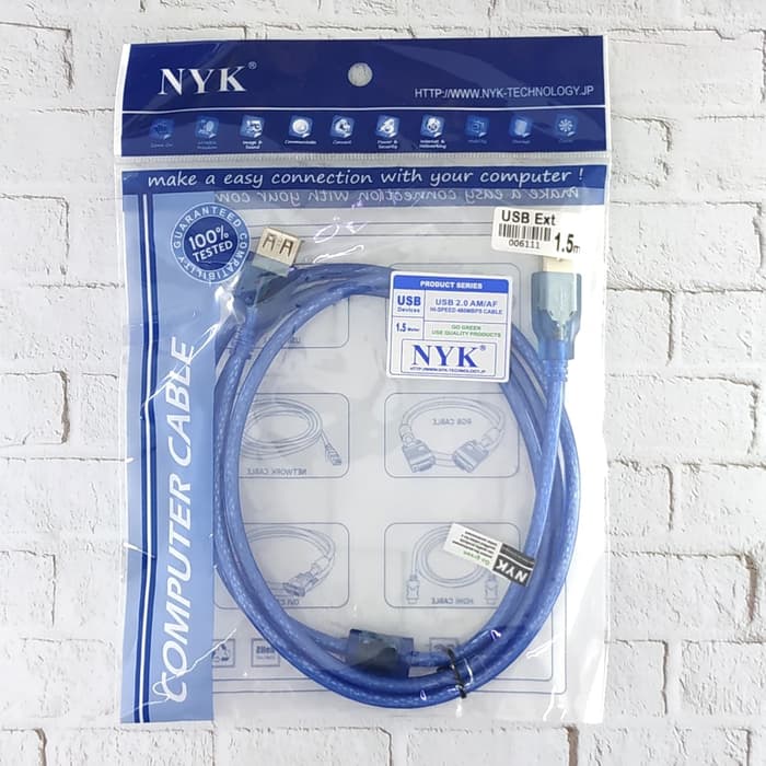 NYK Kabel USB male to female Extension 1.5M