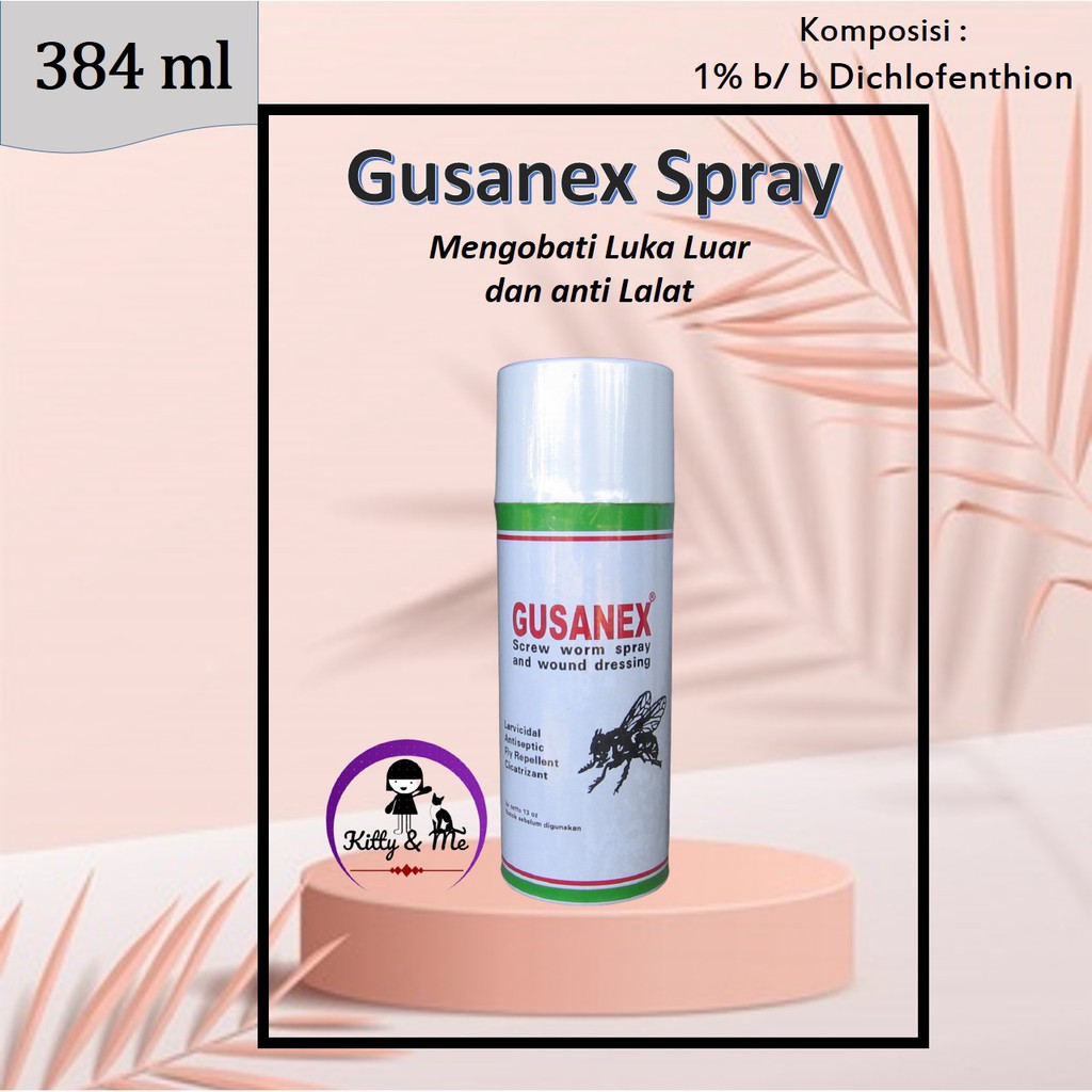 Gusanex Spray Obat Semprot Perawatan Luka Hewan Ternak Sapi Kambing