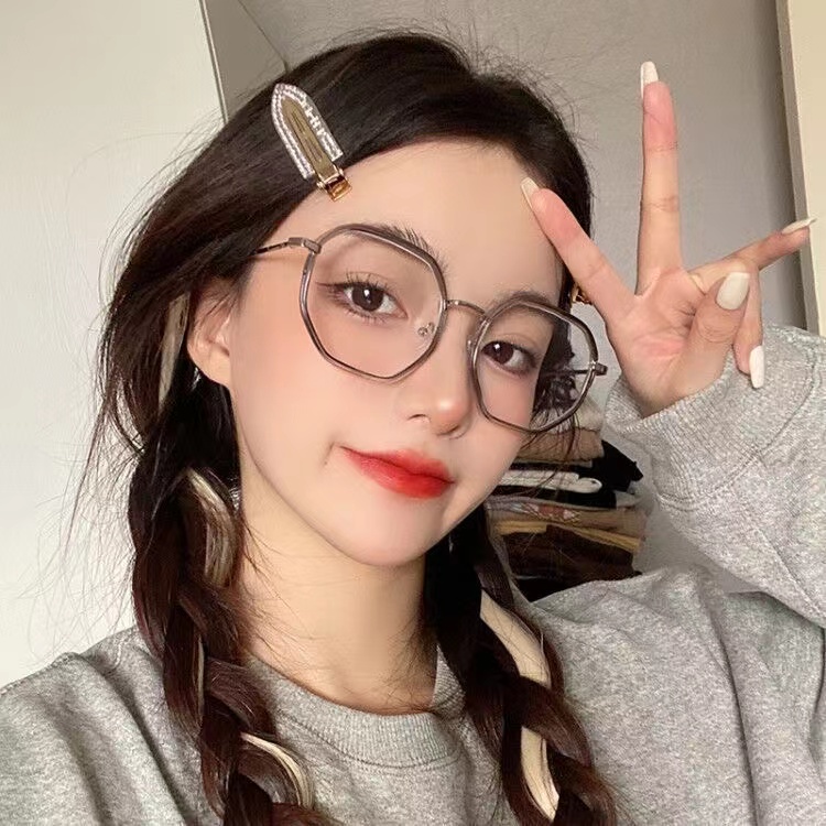 IFYOU Kacamata Anti Radiasi Blue Light Blocking Transparan Gaya Vintage Untuk Wanita