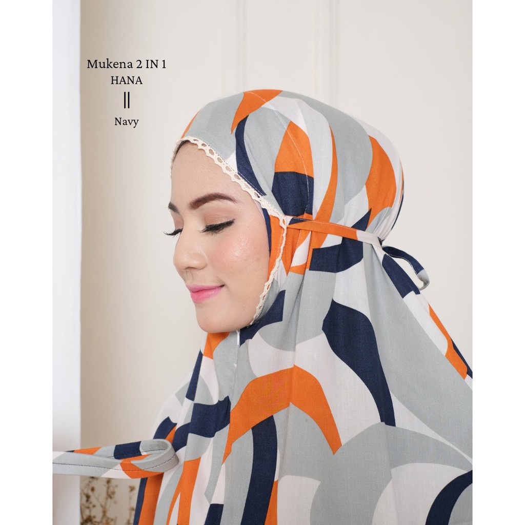 MUKENA TRAVELING BALI RAYON 2 IN 1 DEWASA / RUKUH BALI RAYON HANA