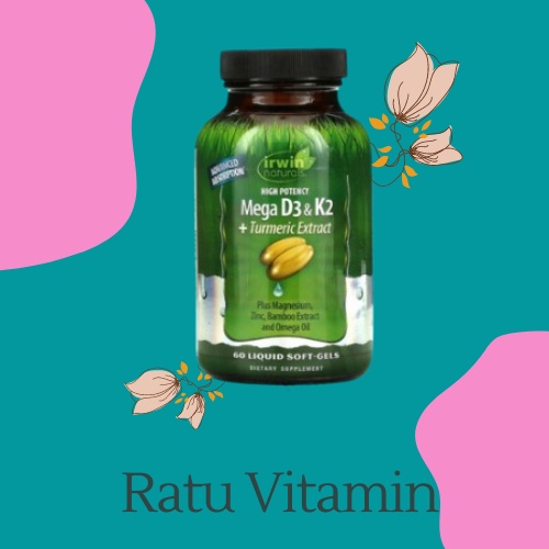 Irwin Naturals Vitamin D3 K2 60 Softgels