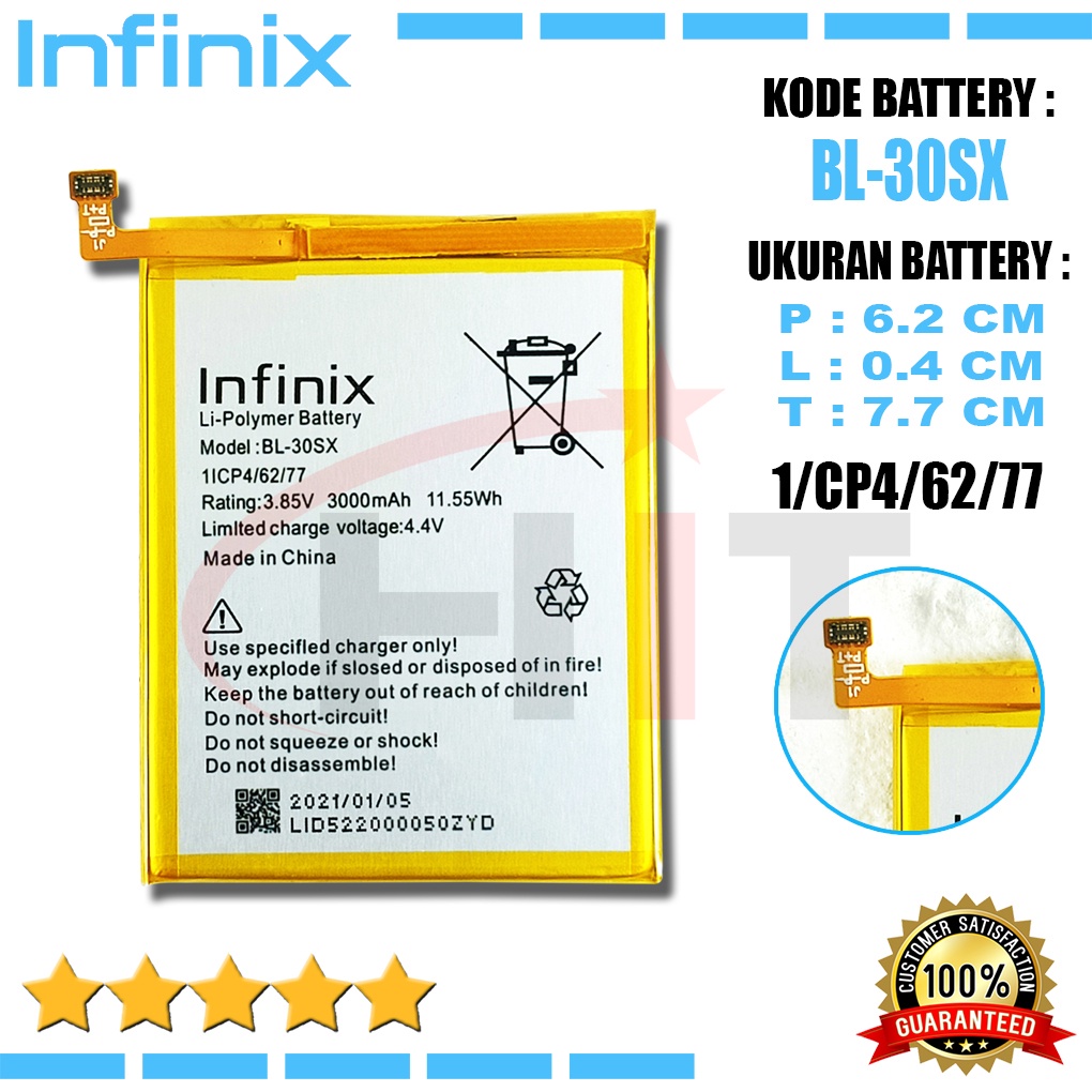 Baterai Battery Ori INFINIX S2 / S2 PRO X522 BL-30SX BL30SX