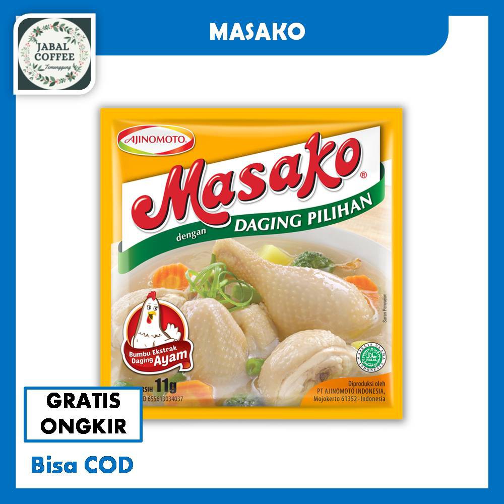 

Masako Penyedap Rasa / Masako Bumbu Rasa Ayam / Masako Rasa Sapi / Masako Daging Pilihan 11 GramJ33