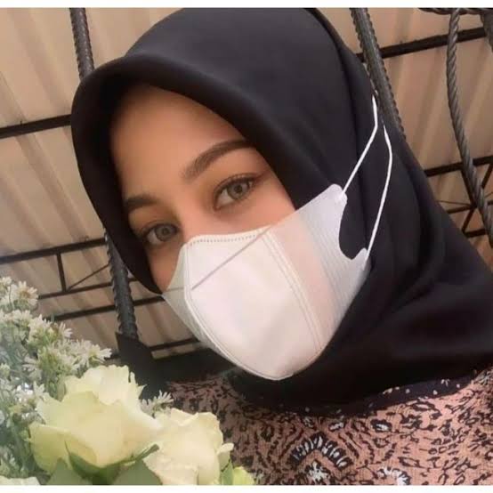 Masker Duckbill Hijab Masker Duckbill Headloop 3D Masker Hijab Duckbill Earloop 3ply isi 50pc