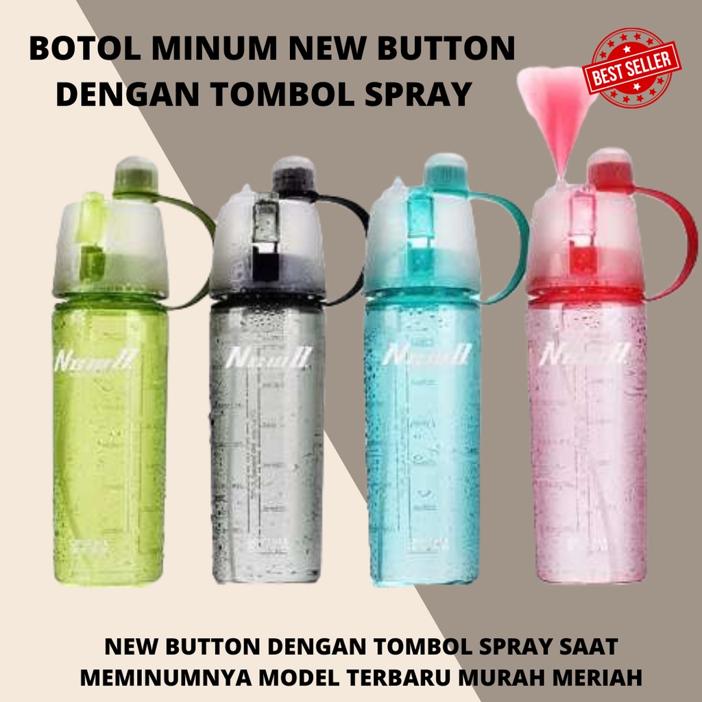 BOTOL MINUM INFUSER DEWASA SPRAY OLAHRAGA PRIA WANITA TERBAIK IMPORT BPA FREE