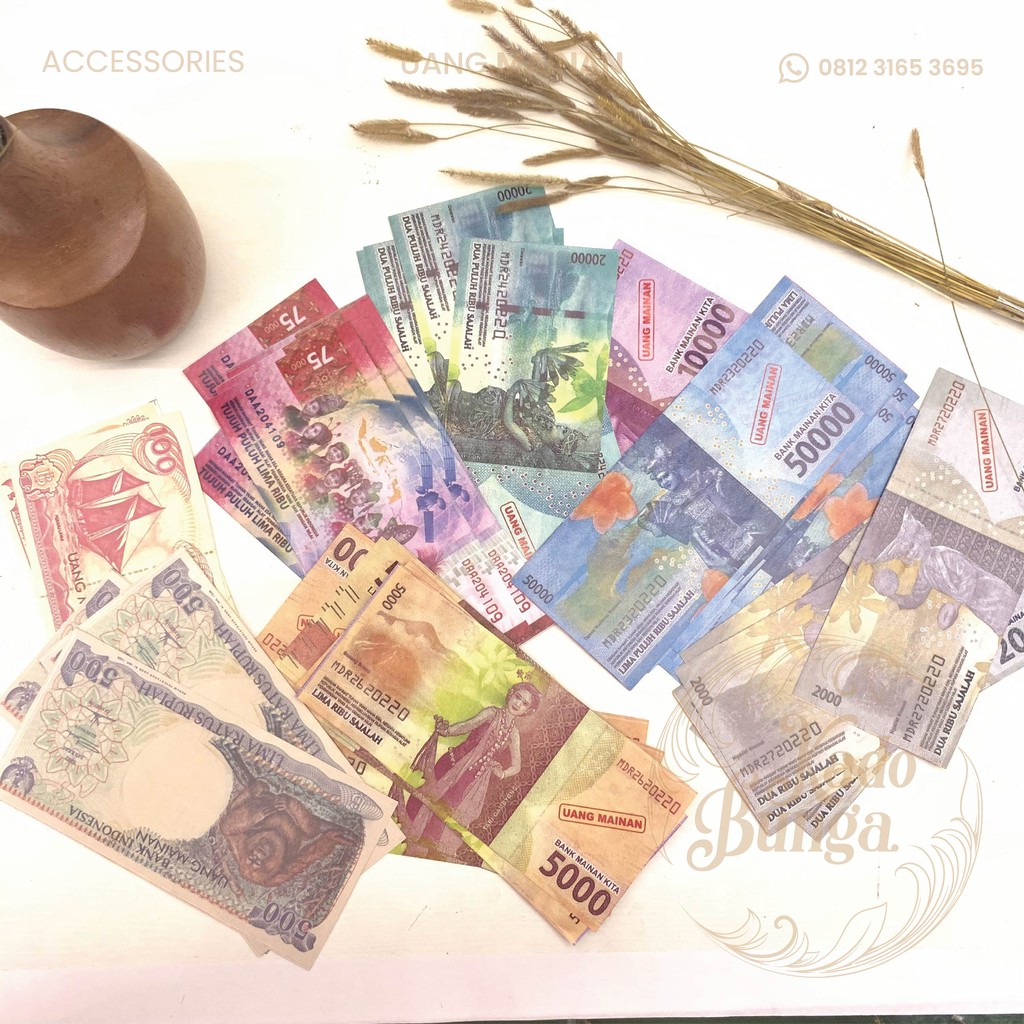 UANG MAINAN UANG MAHAR UNTUK HANDCFART MAHAR SESERAHAN PERNIKAHAN HADIAH GIFT Shopee Indonesia