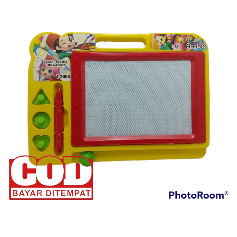 Mainan Edukasi Anak Papan Tulis hapus Papan Tulis Cetak Drawing board Magnetic