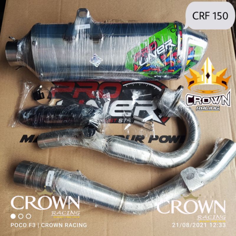 Knalpot Proliner XR1 SS KLX 150 / CRF 150 / WR 155 Bore Up 200cc