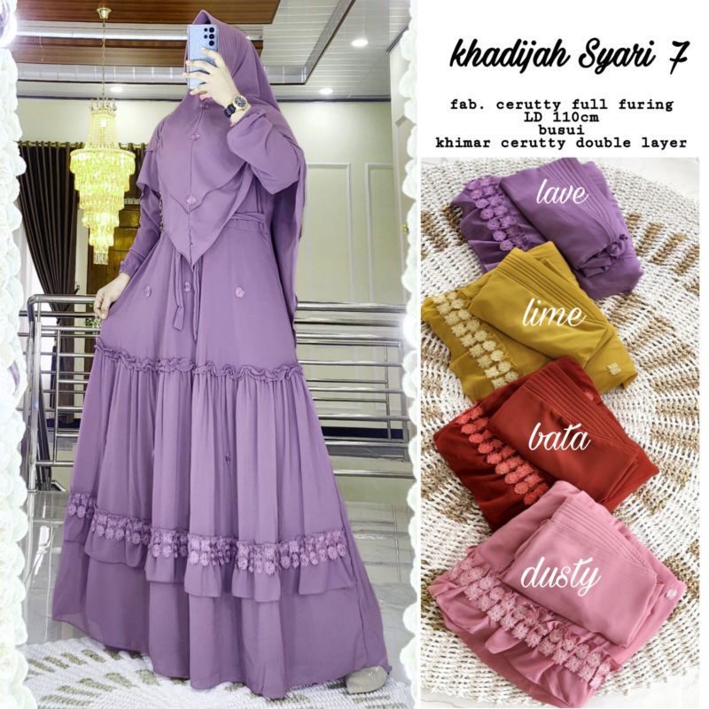 KHADIJAH SYARI#7 CERUTY FULL FURING BY VINSTORE