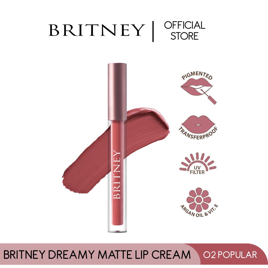 Britney Dreamy Matte Lip Cream by Purbasari