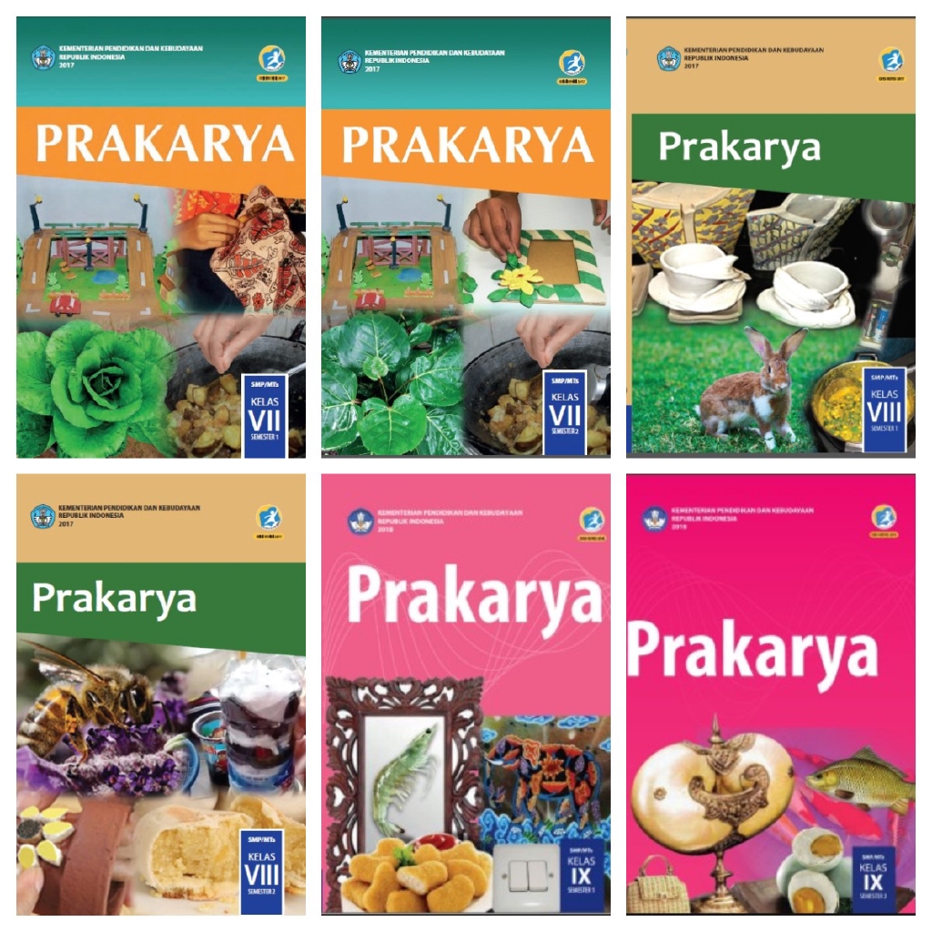 Buku SMP Prakarya  Kelas  7 8  9 Semester 1 dan 2 Kurikulum 