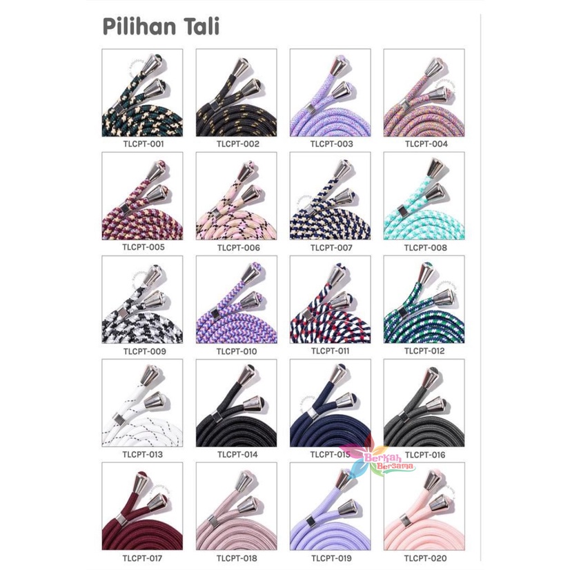 Tali baut sling case slingcase Tali Lanyard Hp Strap Gantungan leher plus Mur + Baut sekrup stainless candy koper choice dove universal BB5981