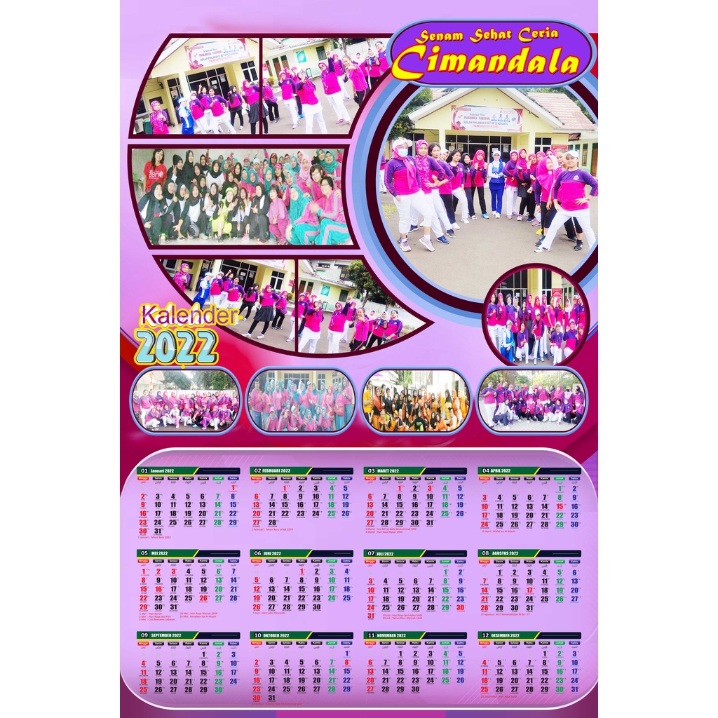 

KALENDER DINDING 2022 KALENDER FOTO